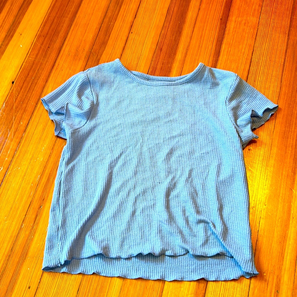 Blue tee